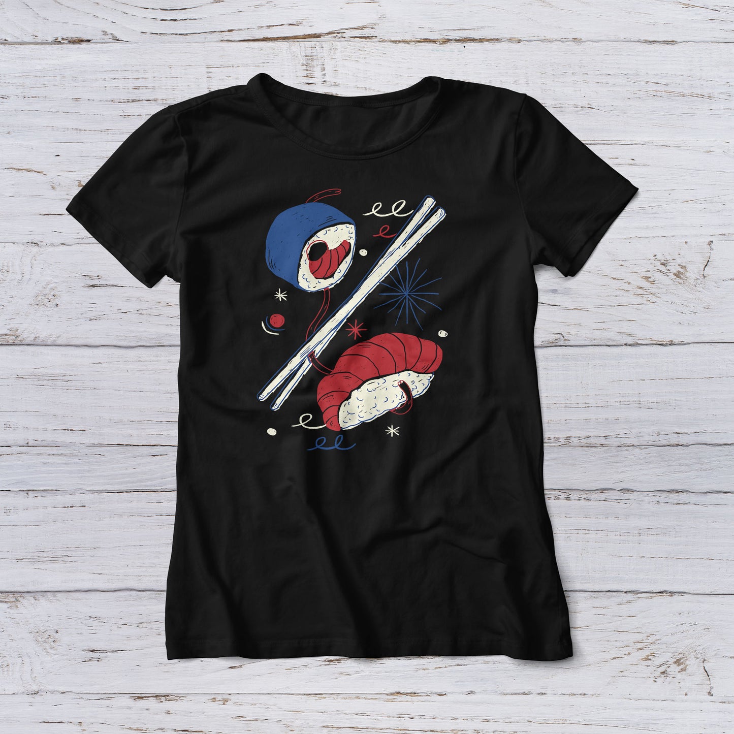 Lootgear - Cartoon World: Sushi Doodle T-Shirt