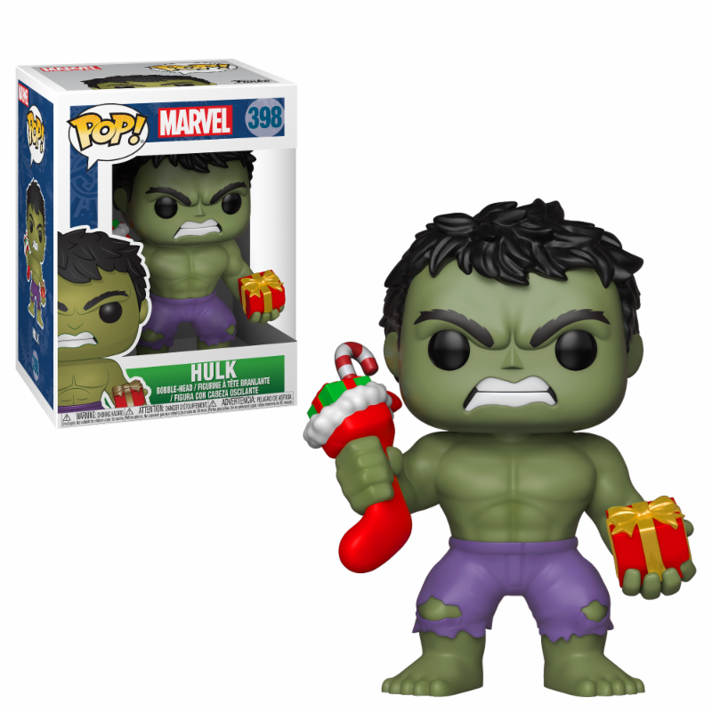 Funko POP! Marvel Holiday: Hulk w/Stocking & Plush