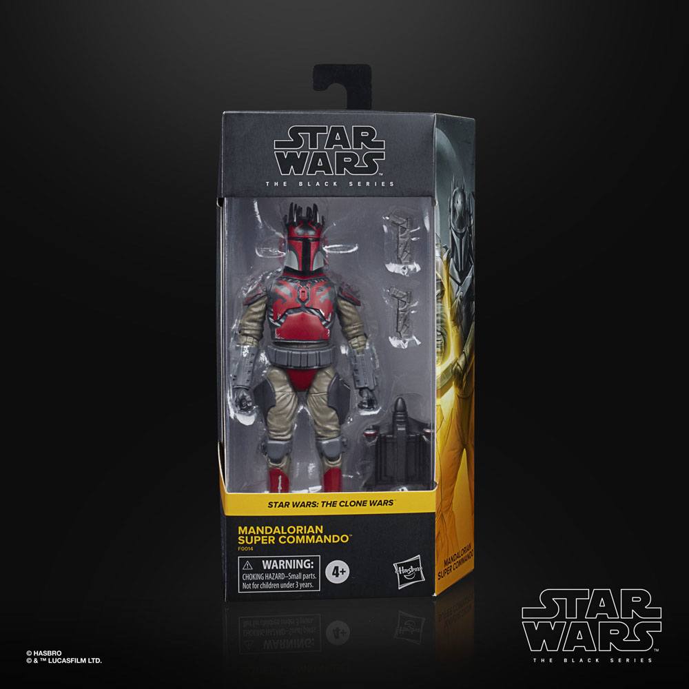 Hasbro - Star Wars The Clone Wars Black Series: Actionfigur 2020 Mandalorian Super Commando Walmart Excl
