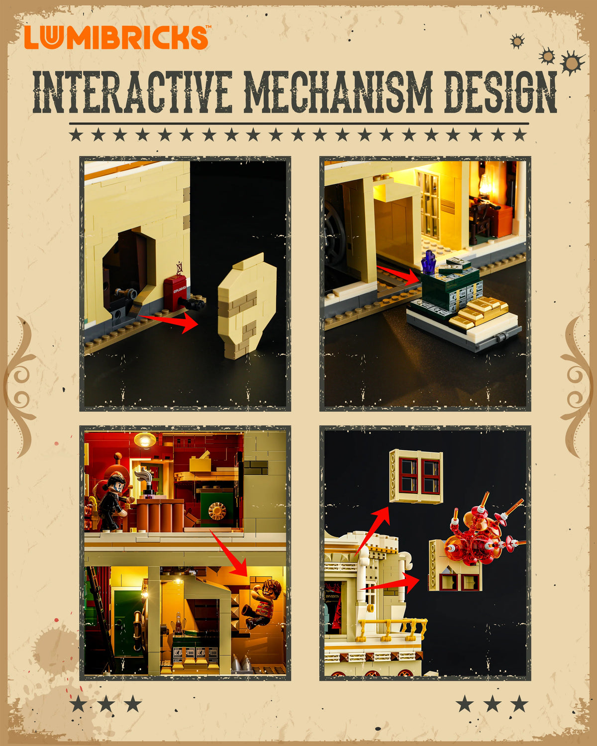 Lumibricks 14013 - Wild West: Western Bank