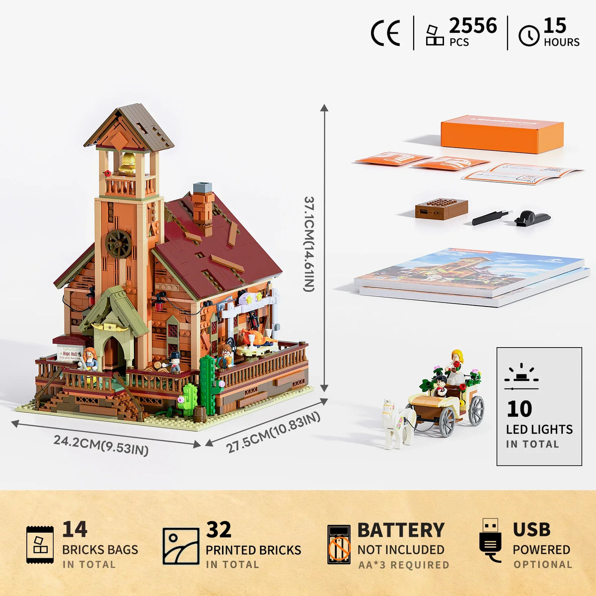 Lumibricks 14016 - Wild West: Stadthalle