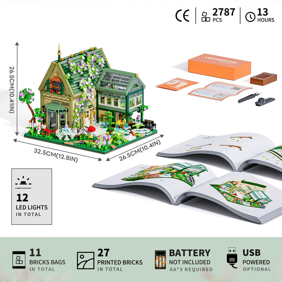 Lumibricks 10013 - Retro Houses: Garden Cottage