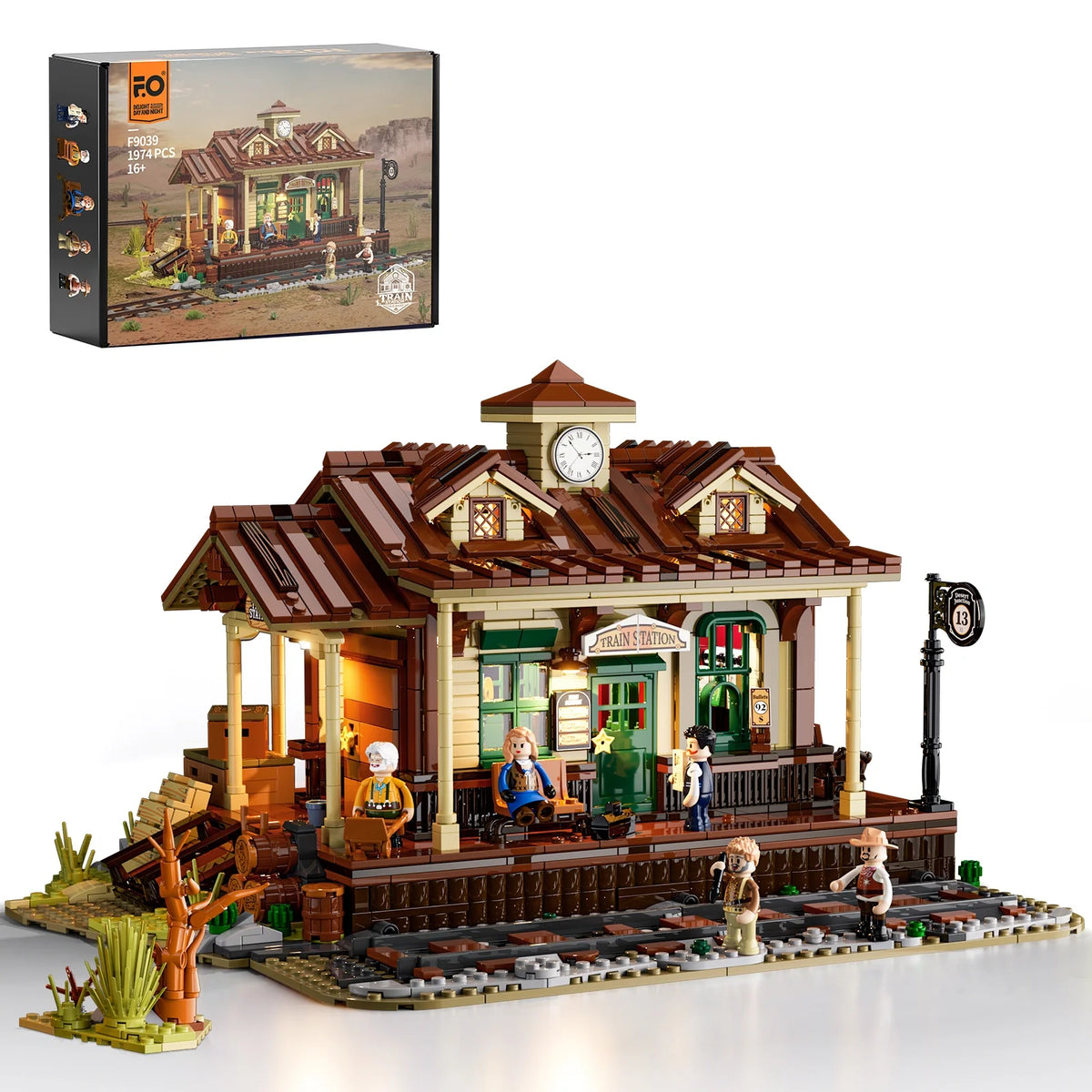 Lumibricks 14004 - Wild West: Train Station