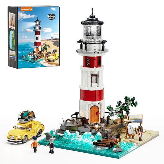 Lumibricks 18007 - Saltwind Coast: Sunrise Lighthouse Leuchtturm