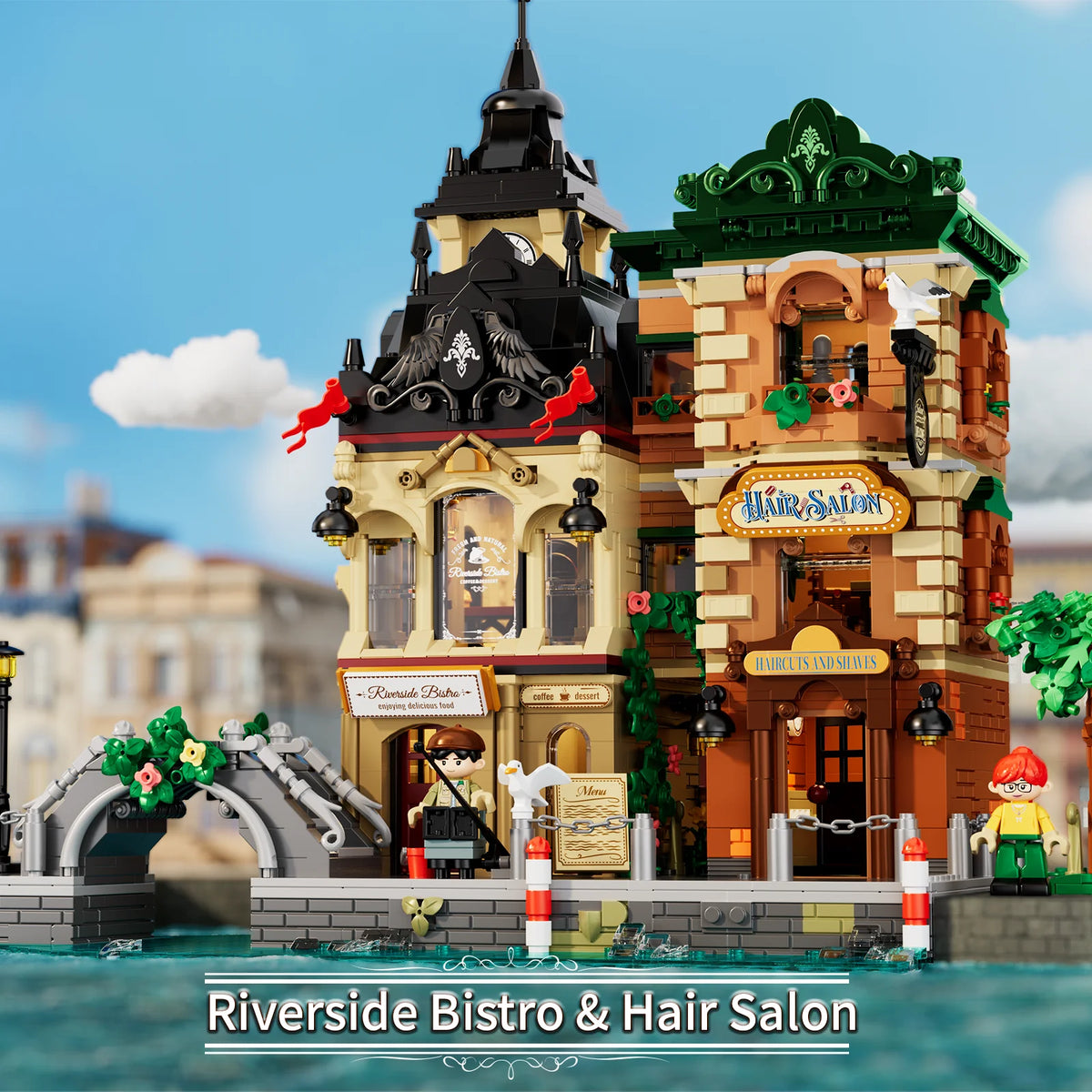 IAMBRICK 40103 - Riverside: Bistro und Friseur