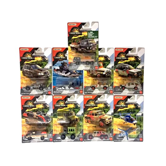 Matchbox JGL59 - Jurassic World Rebirth: Fahrzeug Wählen 1:64