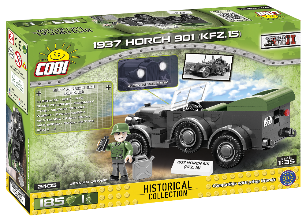 Cobi 2405 - Historical Collection WW2: Horch 901 kfz.15 1937