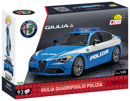 Cobi 24606 - Alfa Romeo 1:35: Giulia Quadrifoglio Polizia