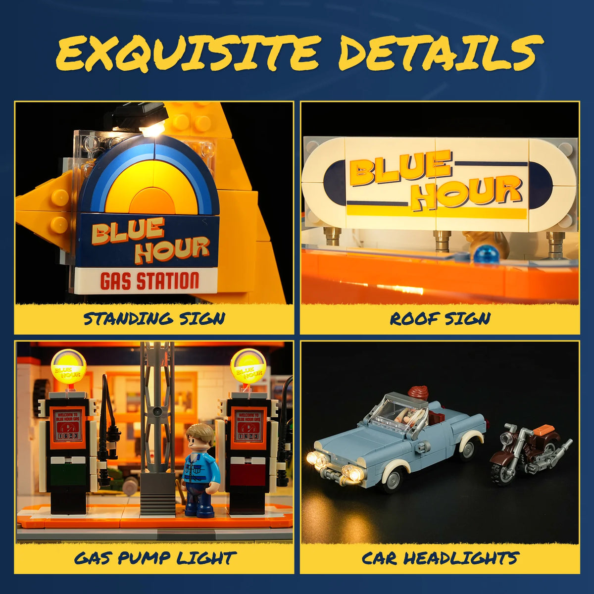 Lumibricks 18003 - Road Trip: Retro Tankstelle