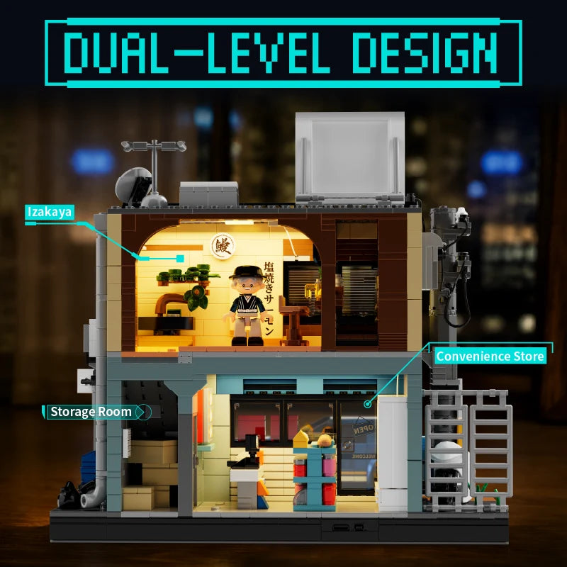 IAMBRICK 50105 - Japanese Street Cars: Corner Store & Izakaya