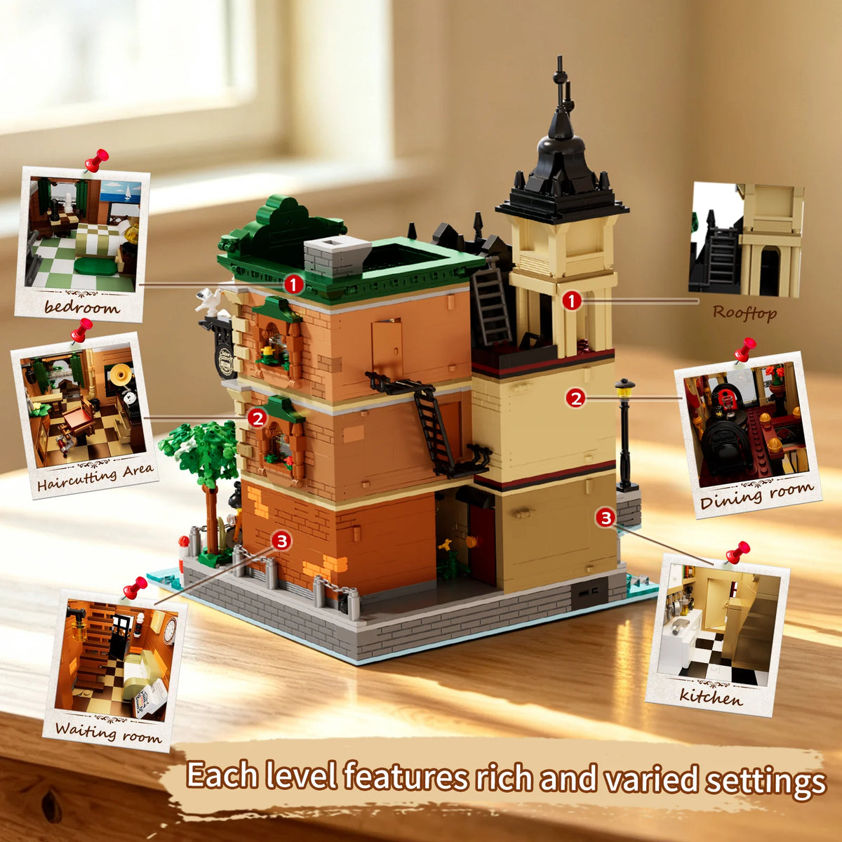 IAMBRICK 40103 - Riverside: Bistro und Friseur