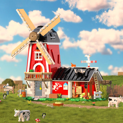 IAMBRICK 40201 - Landleben: Windmühle und Molkerei