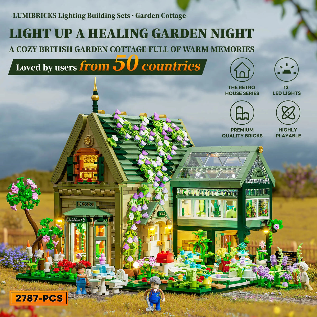 Lumibricks 10013 - Retro Houses: Garden Cottage