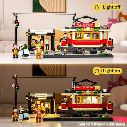 Lumibricks 15006 - Stadtleben: Haltestelle Tram Retro