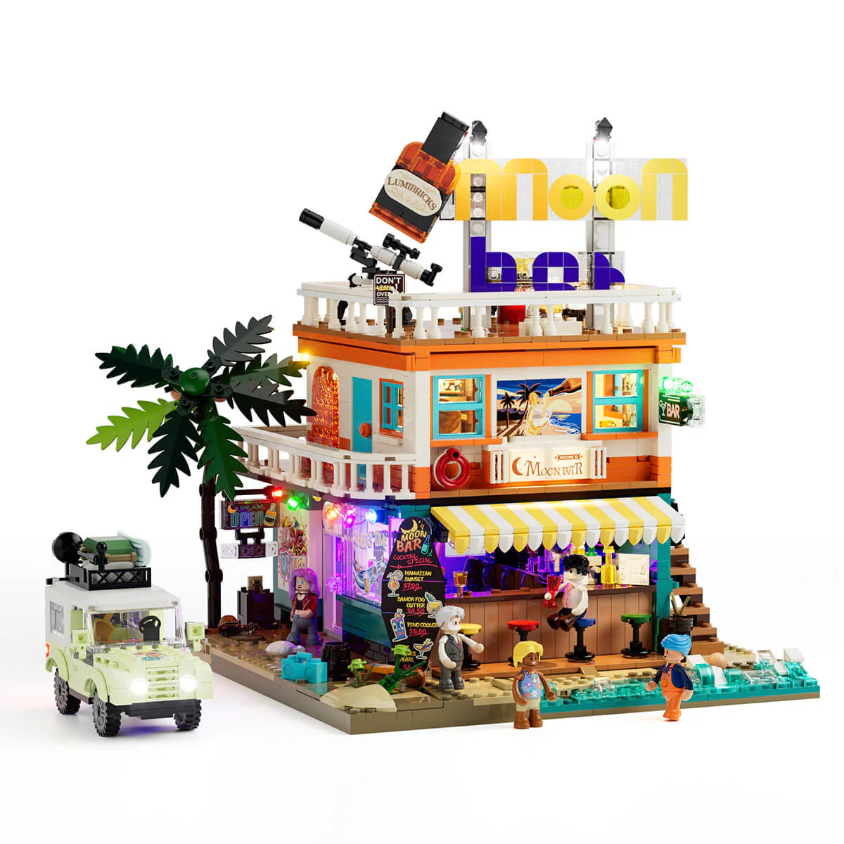 Lumibricks 18009 - Saltwind Coast: Retro Moon Bar