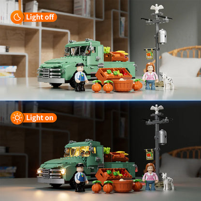 Lumibricks // Funwhole F9016 V2 - Cars: Farm Truck (499 Gobricks Klemmbausteine)