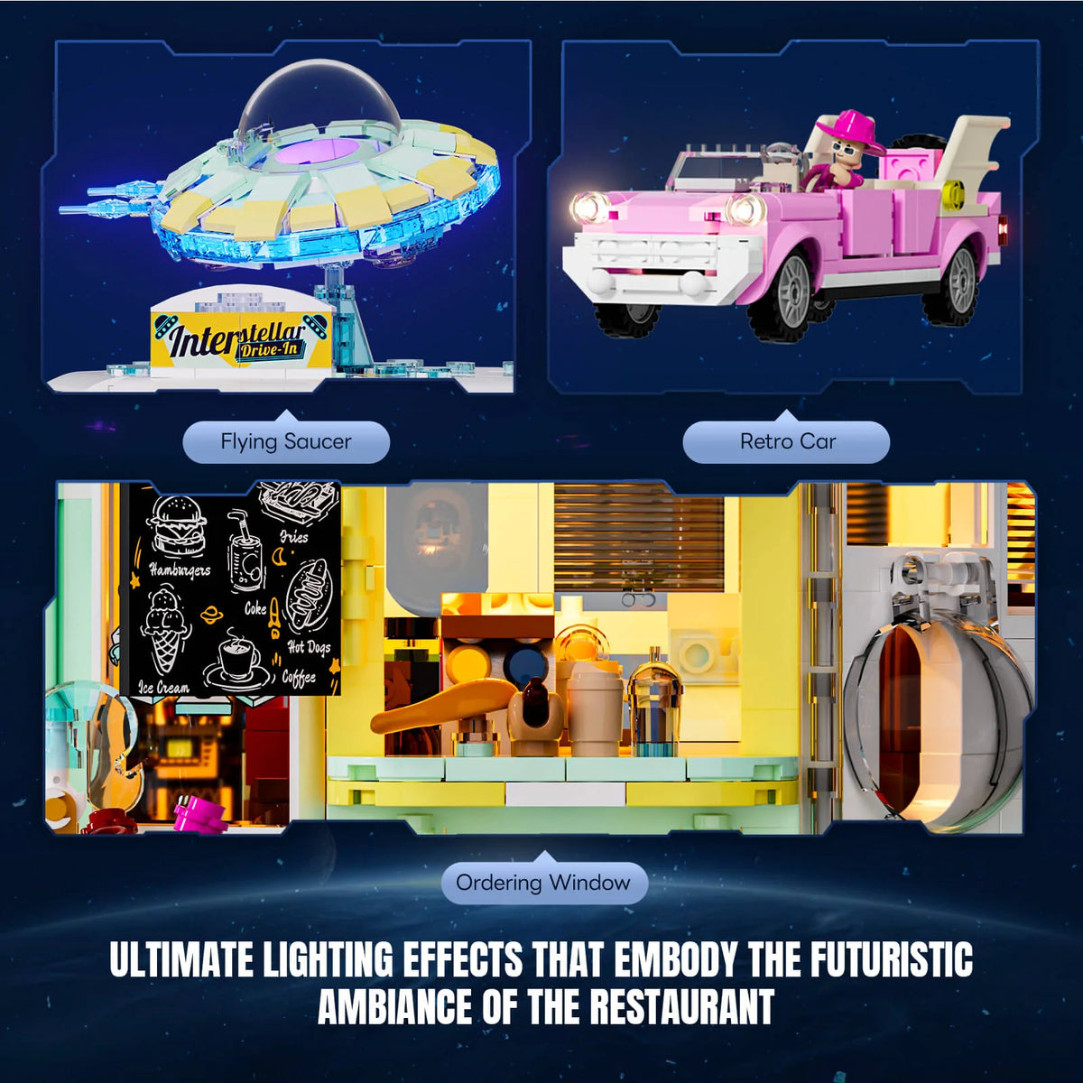 Lumibricks 18006 - Road Trip: Interstellar Alien Drive-In