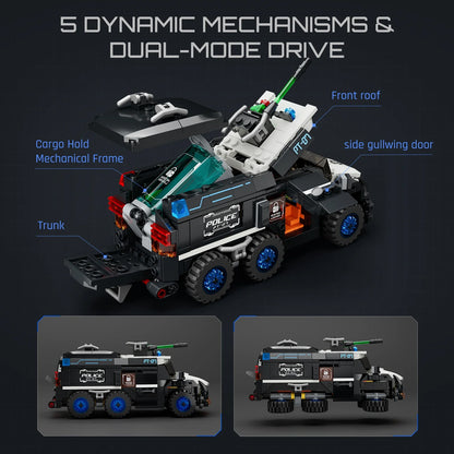 Lumibricks 17008 - Cyberpunk: Police Urban Convoy