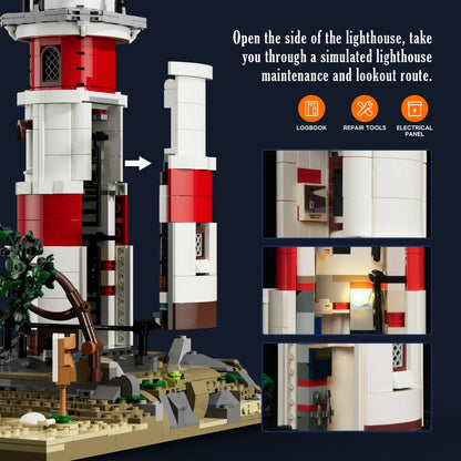 Lumibricks 18007 - Saltwind Coast: Sunrise Lighthouse Leuchtturm