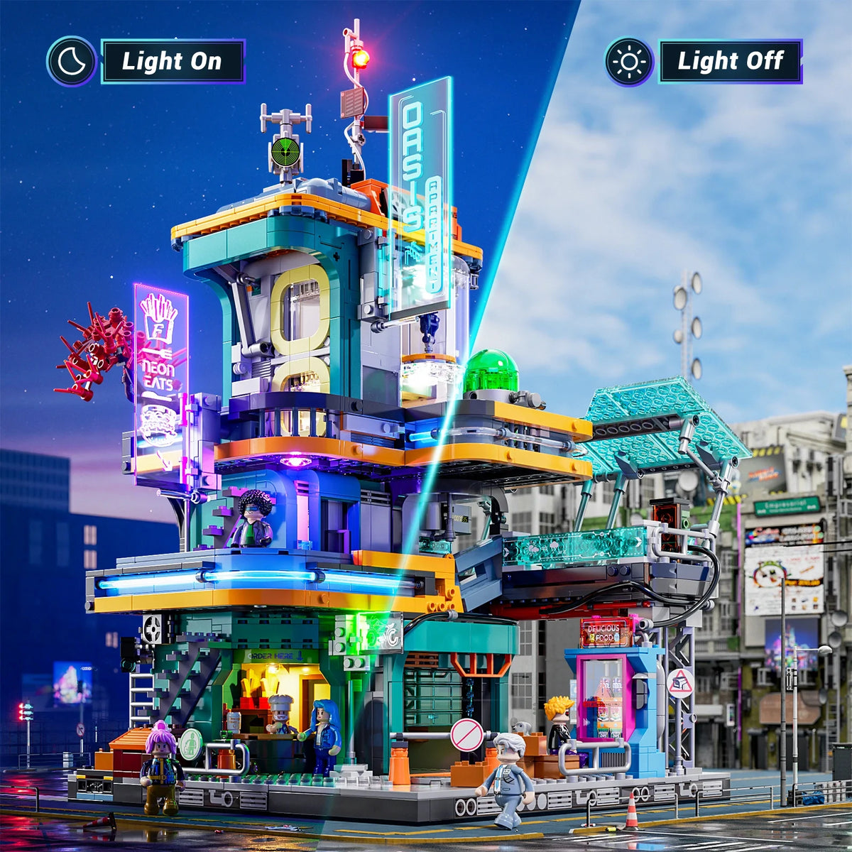 Lumibricks 17001 - Cyberpunk: Apartment