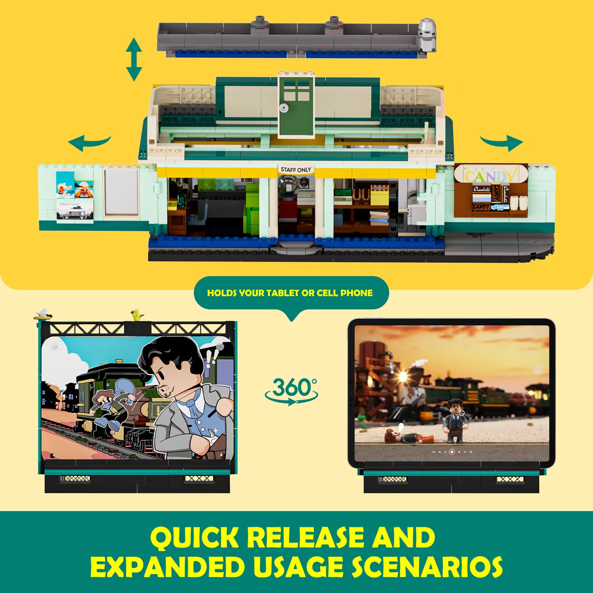 Lumibricks 18004 - Road Trip: Retro Drive-In Autokino