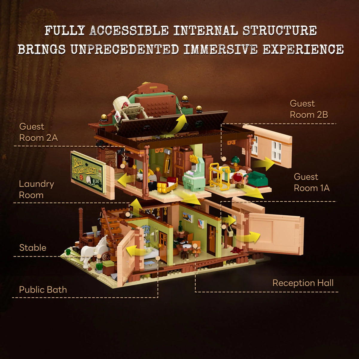Lumibricks 14014 - Wild West: Old West Inn