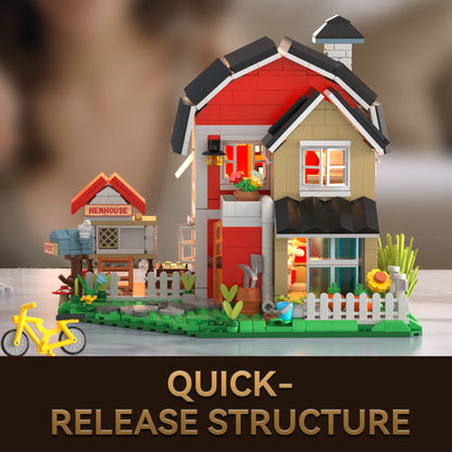 IAMBRICK 40202 - Landleben: Landhaus mit Hühnerstall