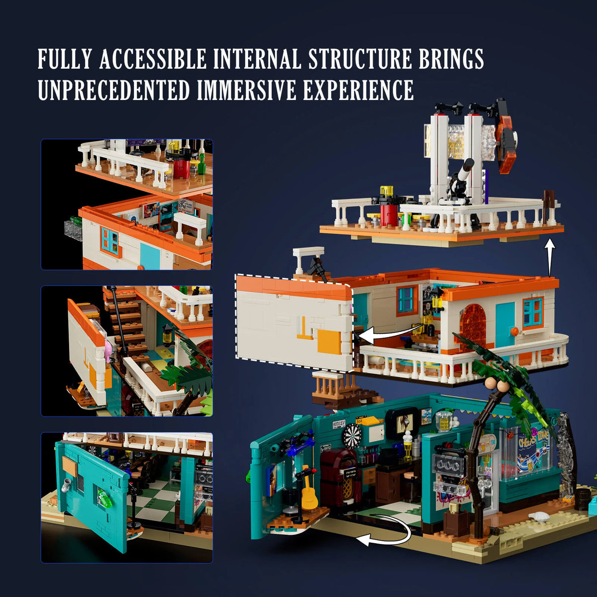 Lumibricks 18009 - Saltwind Coast: Retro Moon Bar