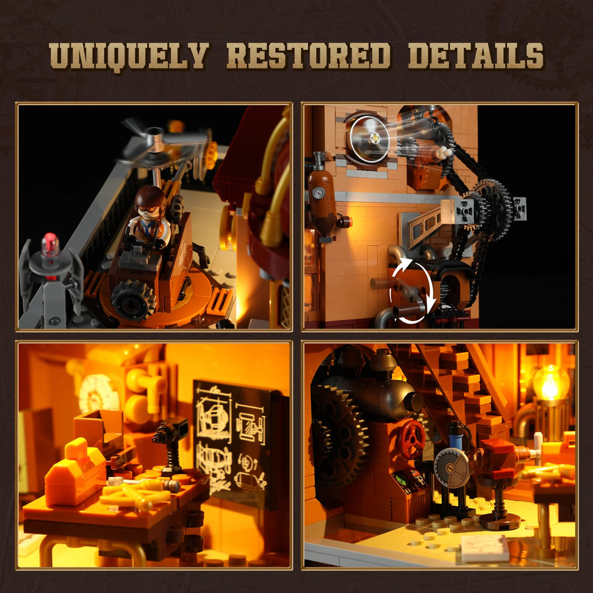 Lumibricks 11007 - Steampunk: Flying Club