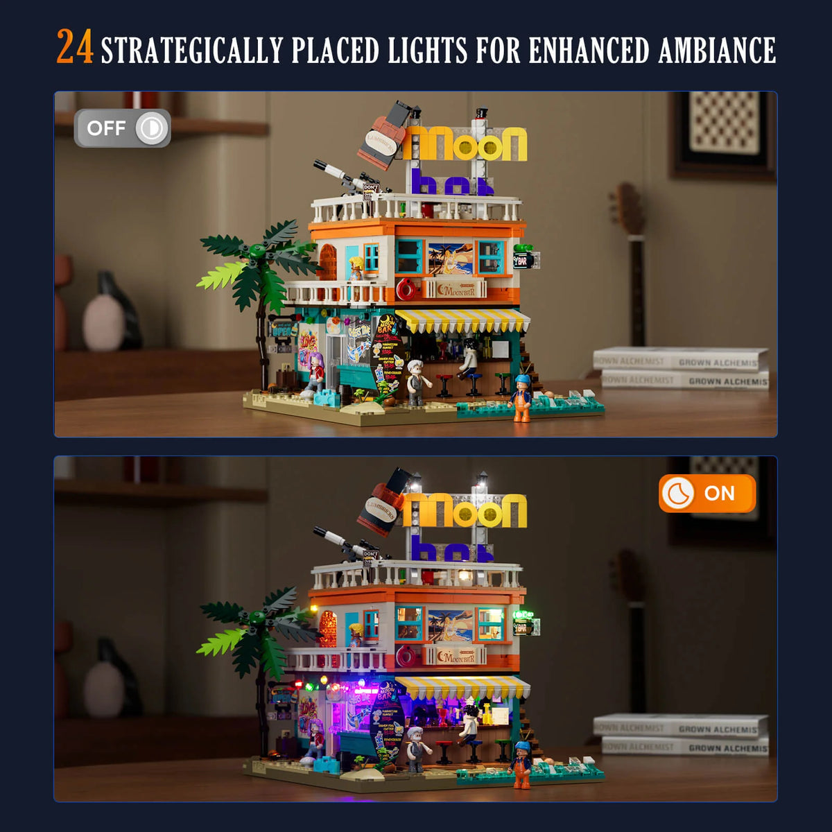 Lumibricks 18009 - Saltwind Coast: Retro Moon Bar