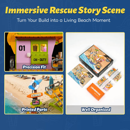 Lumibricks 18008 - Saltwind Coast: Baywatch Lifeguard Tower