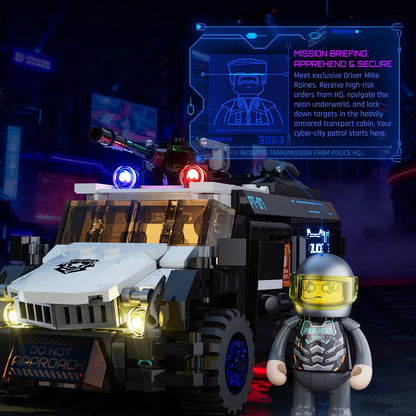 Lumibricks 17008 - Cyberpunk: Police Urban Convoy