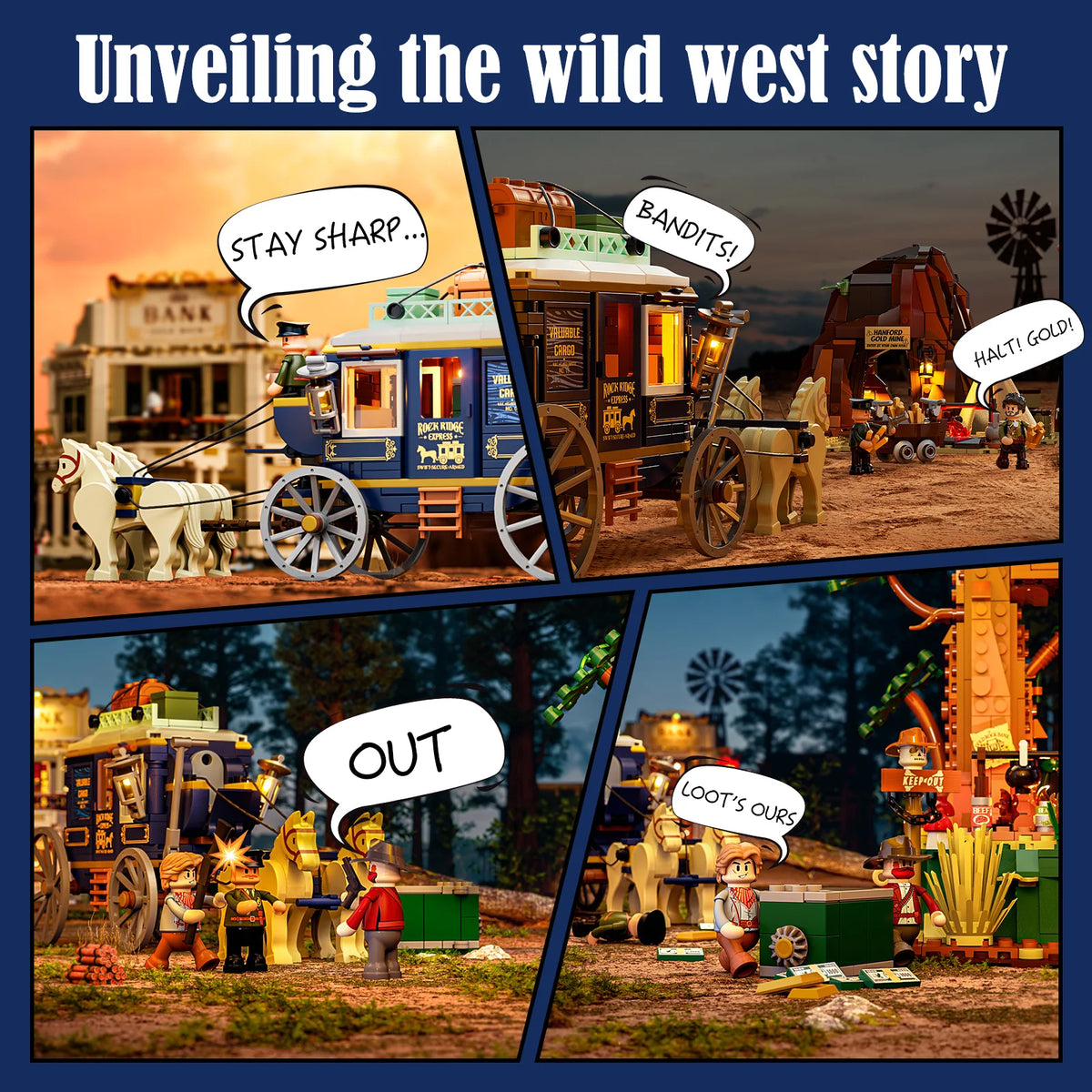 Lumibricks 14006 - Wild West: Postkutsche