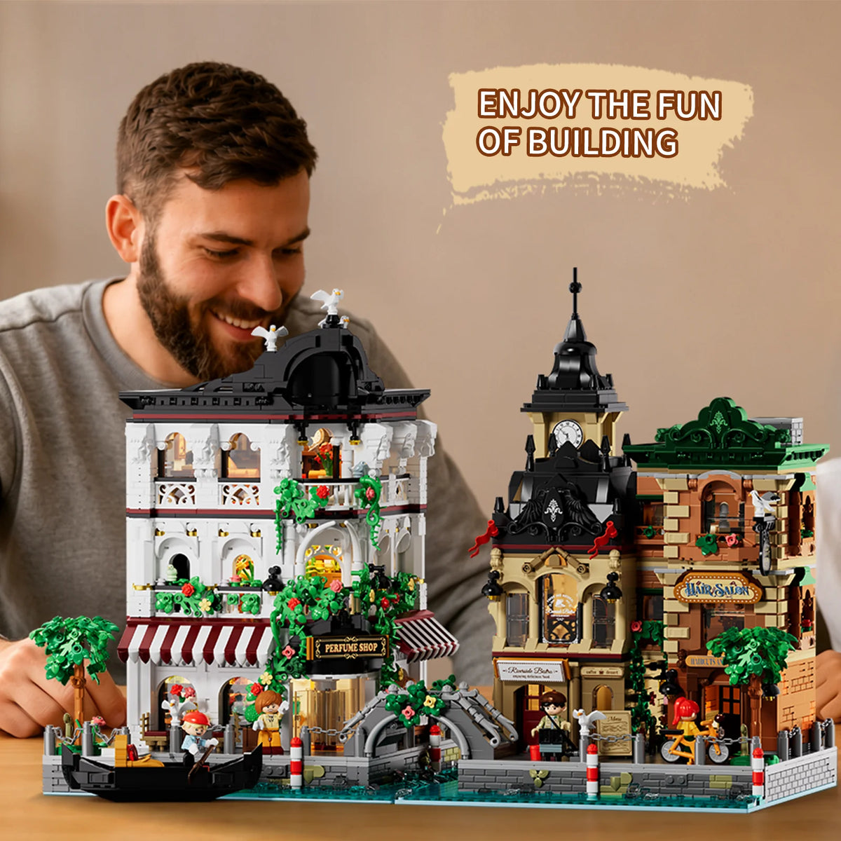 IAMBRICK 40103 - Riverside: Bistro und Friseur