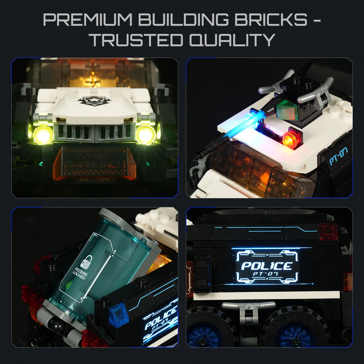 Lumibricks 17008 - Cyberpunk: Police Urban Convoy