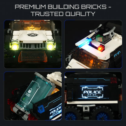 Lumibricks 17008 - Cyberpunk: Police Urban Convoy