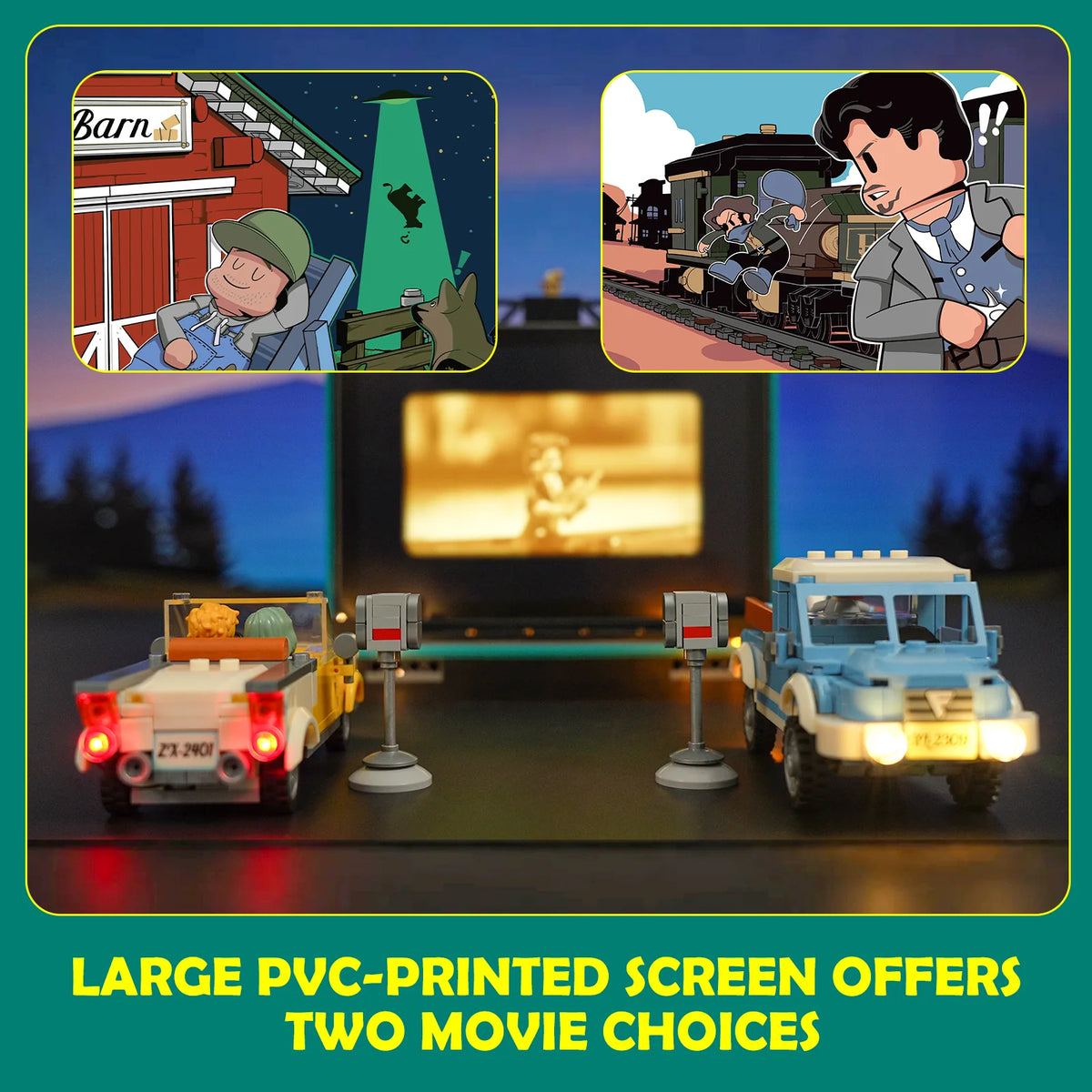 Lumibricks 18004 - Road Trip: Retro Drive-In Autokino