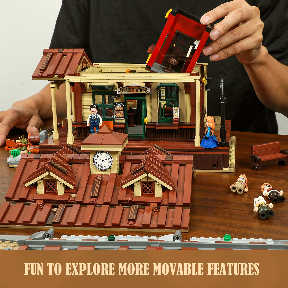 Lumibricks 14004 - Wild West: Train Station