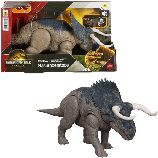 Mattel - Jurassic World Rebirth: Wild Roar Nasutoceratops Dino