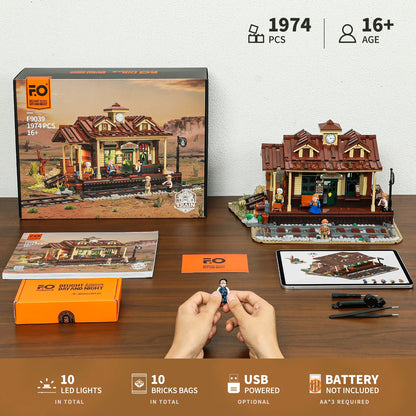 Lumibricks 14004 - Wild West: Train Station