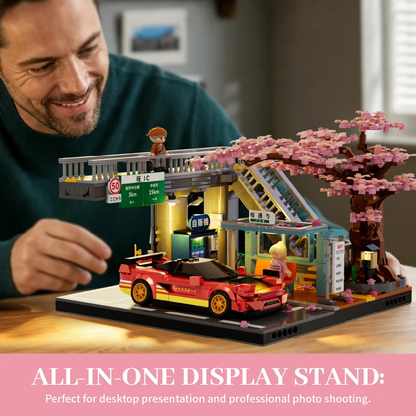 IAMBRICK 50104 - Japanese Street Cars: Sakura Station & Skybridge