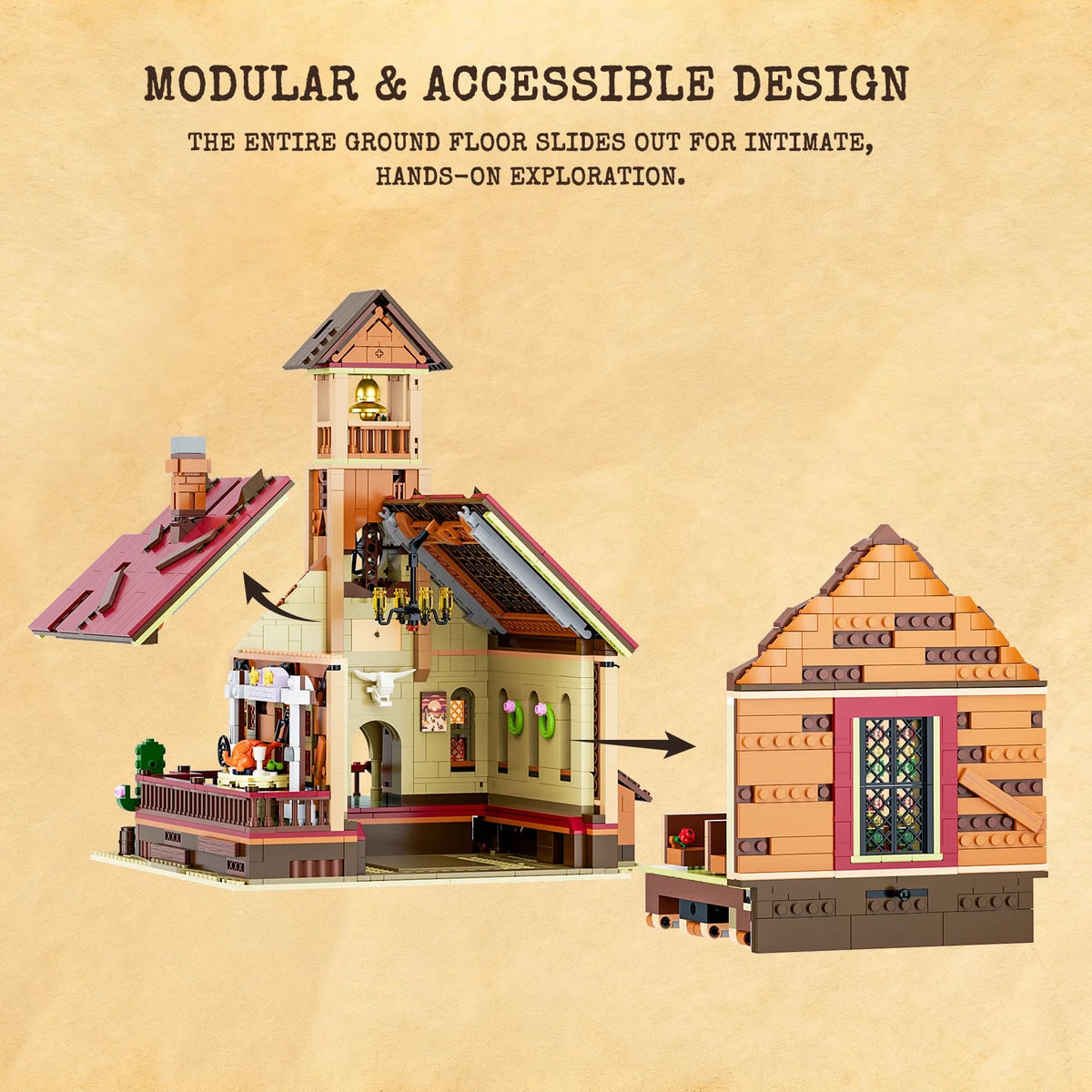 Lumibricks 14016 - Wild West: Stadthalle