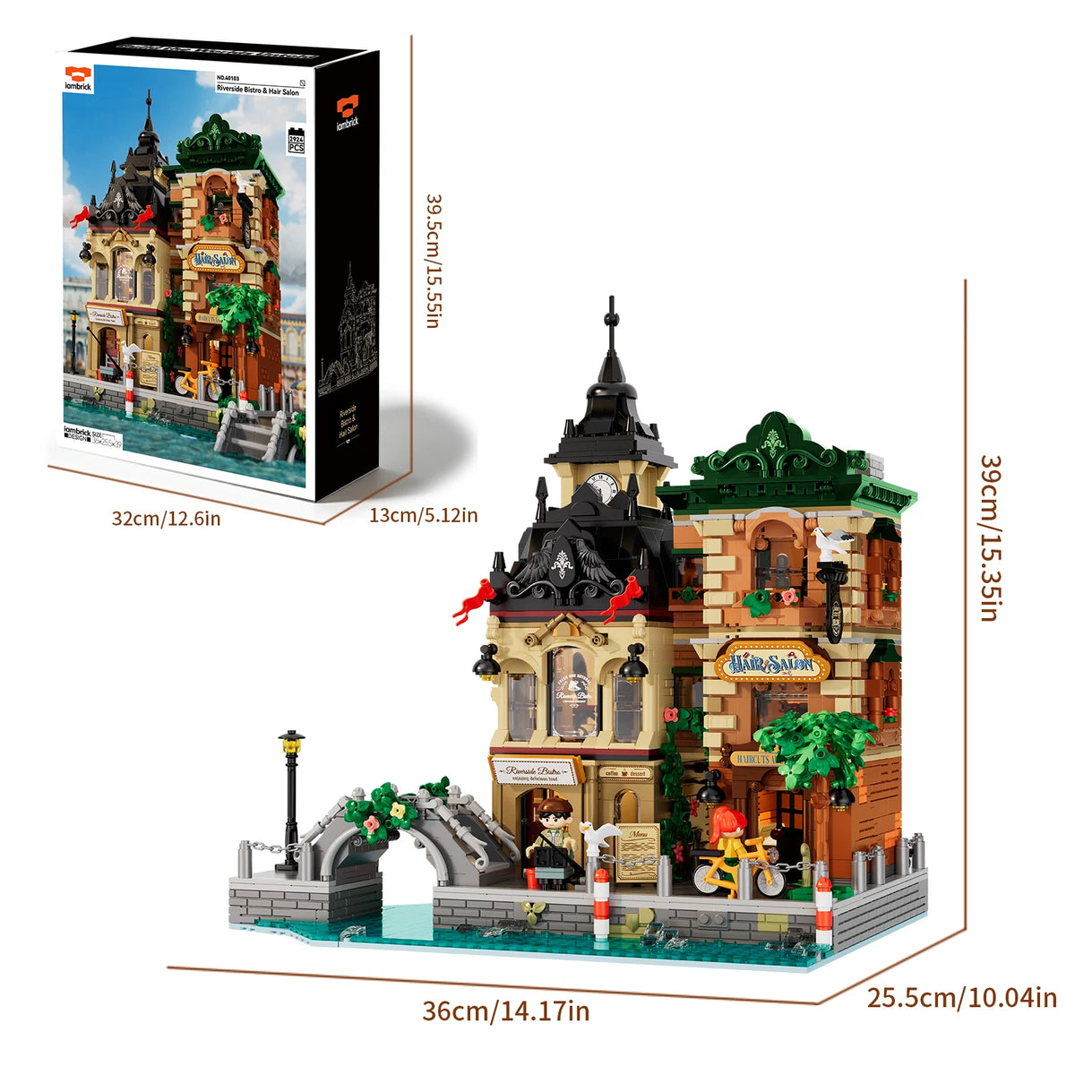 IAMBRICK 40103 - Riverside: Bistro und Friseur