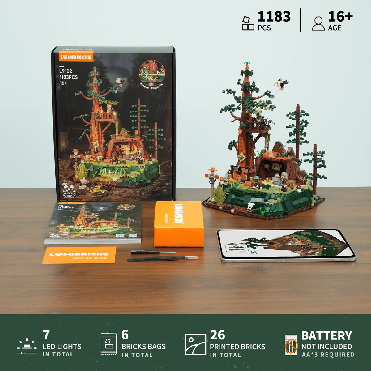Lumibricks 14012 - Wild West: Sequoia Bandit Camp