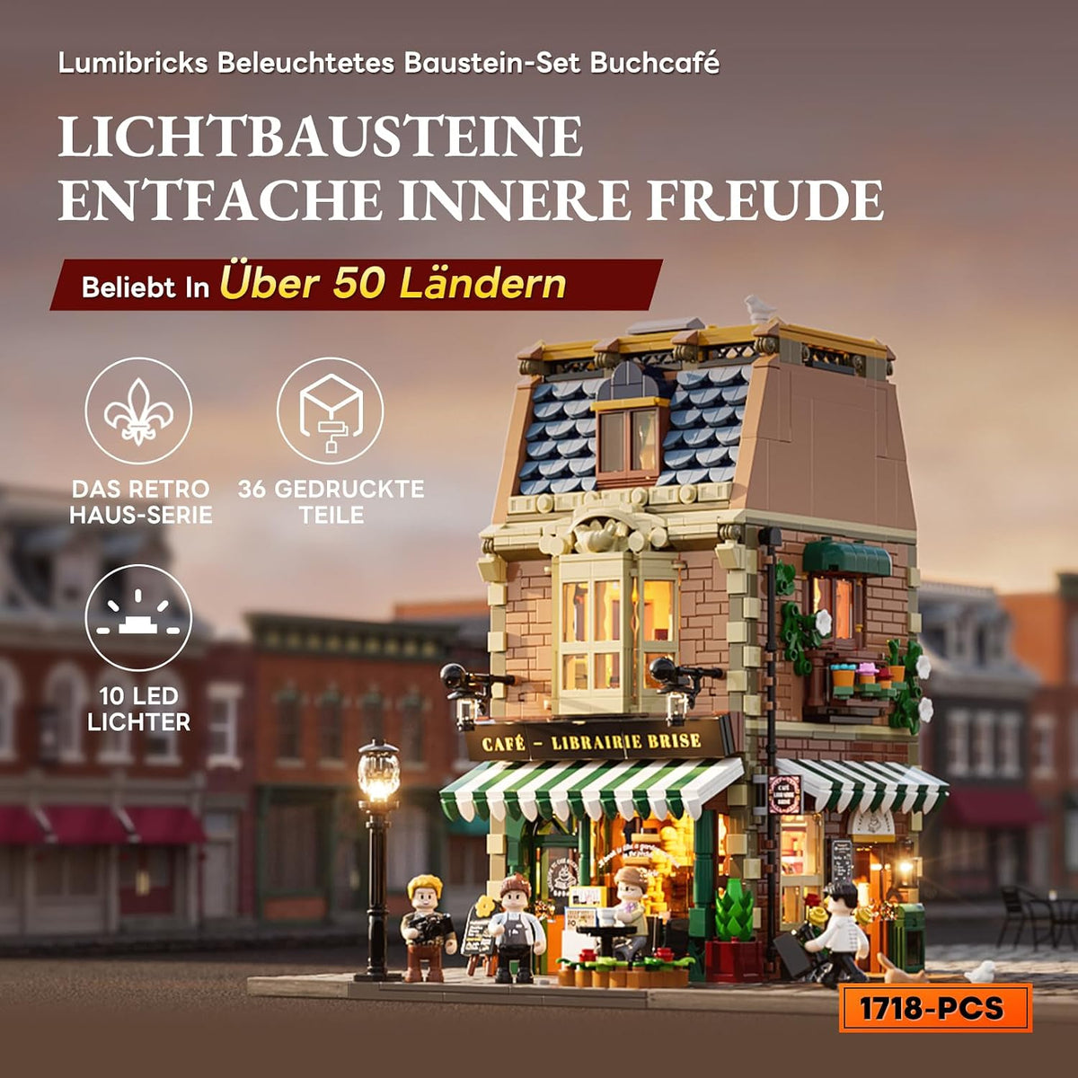 Lumibricks 15002 - Stadtleben: Book Cafe