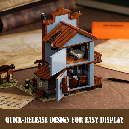 Lumibricks // Funwhole F9026 V2 - Western: Sheriff Office (1240 Gobricks Klemmbausteine)