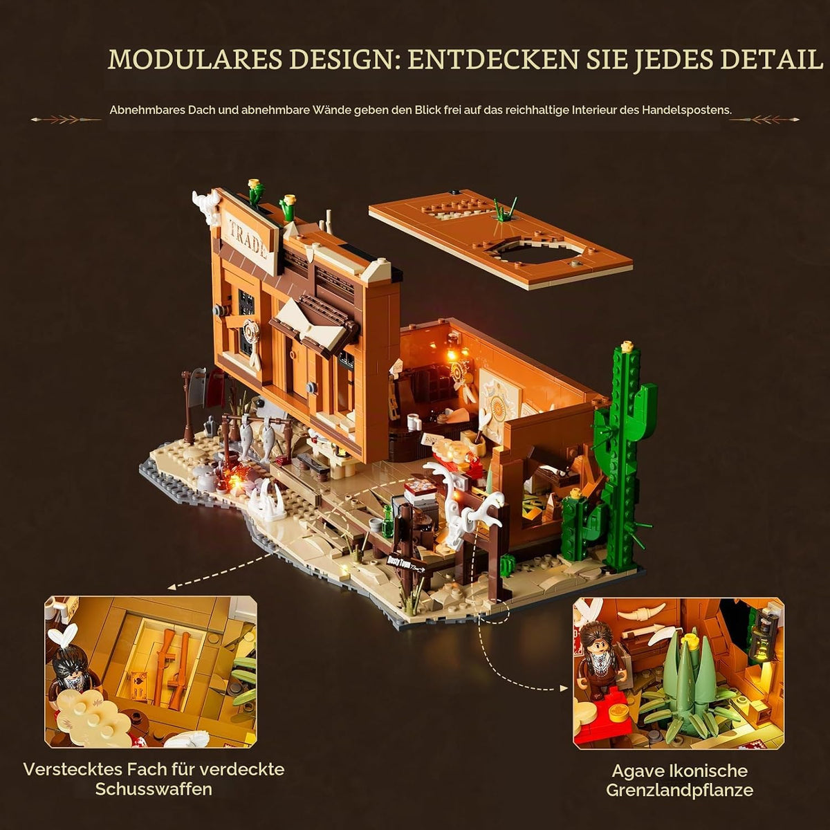 Lumibricks 14018 - Wild West: Western Fur Trading Post
