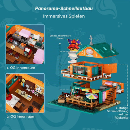 Lumibricks 18010 - Saltwind Coast: Retro Seafood Restaurant
