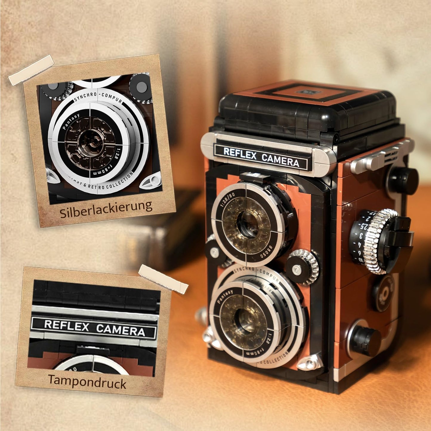 Pantasy 85050 - Retro: Twin Lens Reflex Kamera