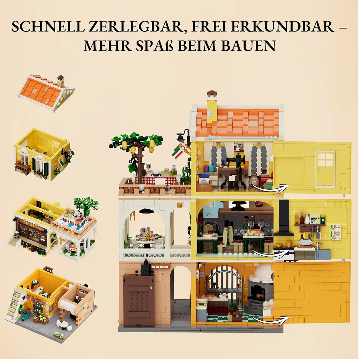 Lumibricks 15010 - Stadtleben: Italienisches Restaurant
